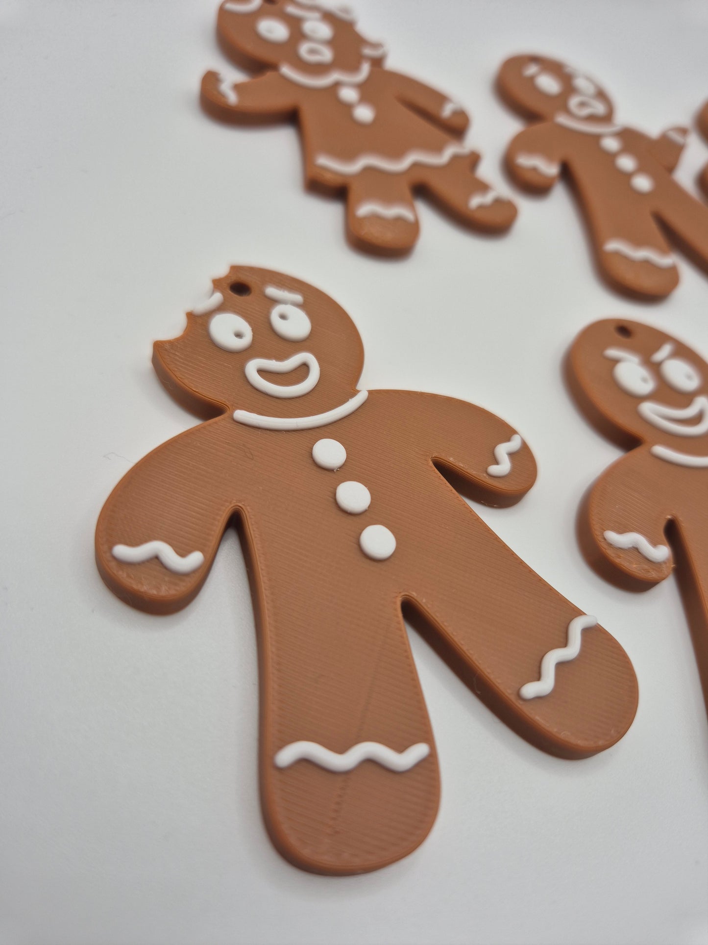 🎄 The Crumb Squad – Gingerbread Ornaments (Set of 6) | Funny Christmas Tree Decorations.