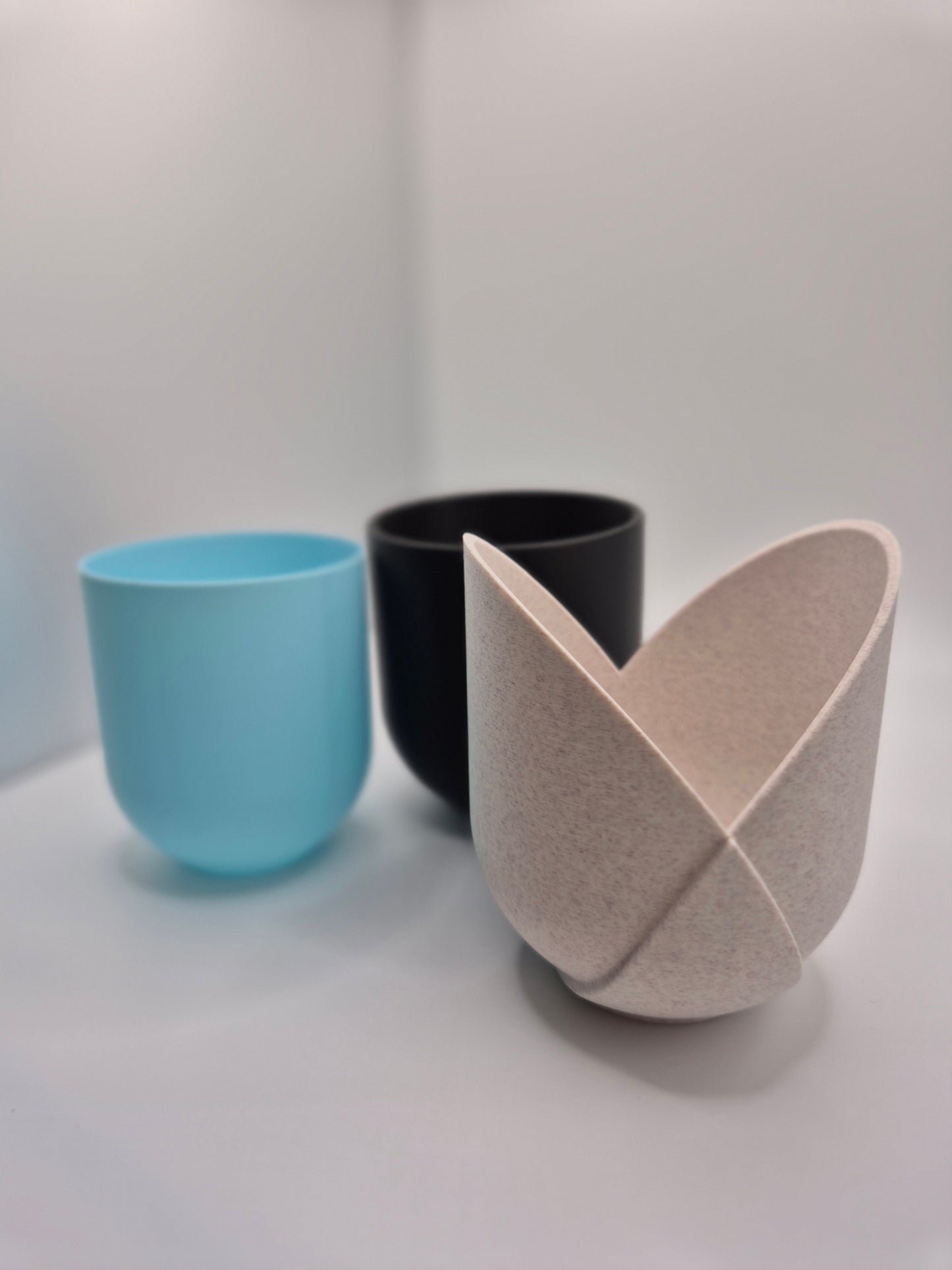 Tulip Layered 3D Printed Plant Pot | Customizable Colours UK