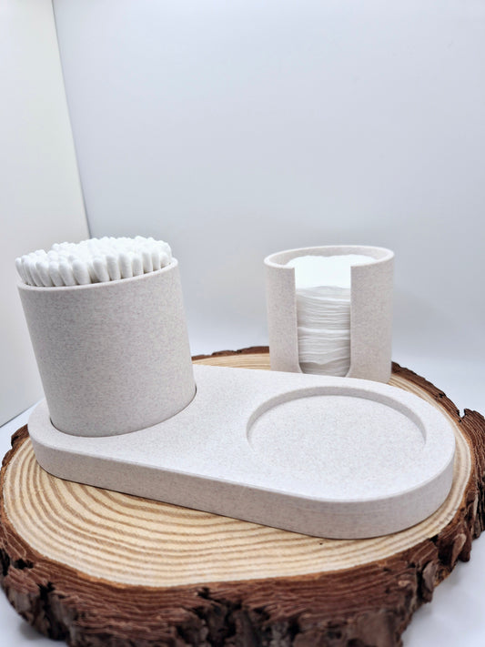 Serenity Cotton Pad & Bud Holder - Bathroom organiser