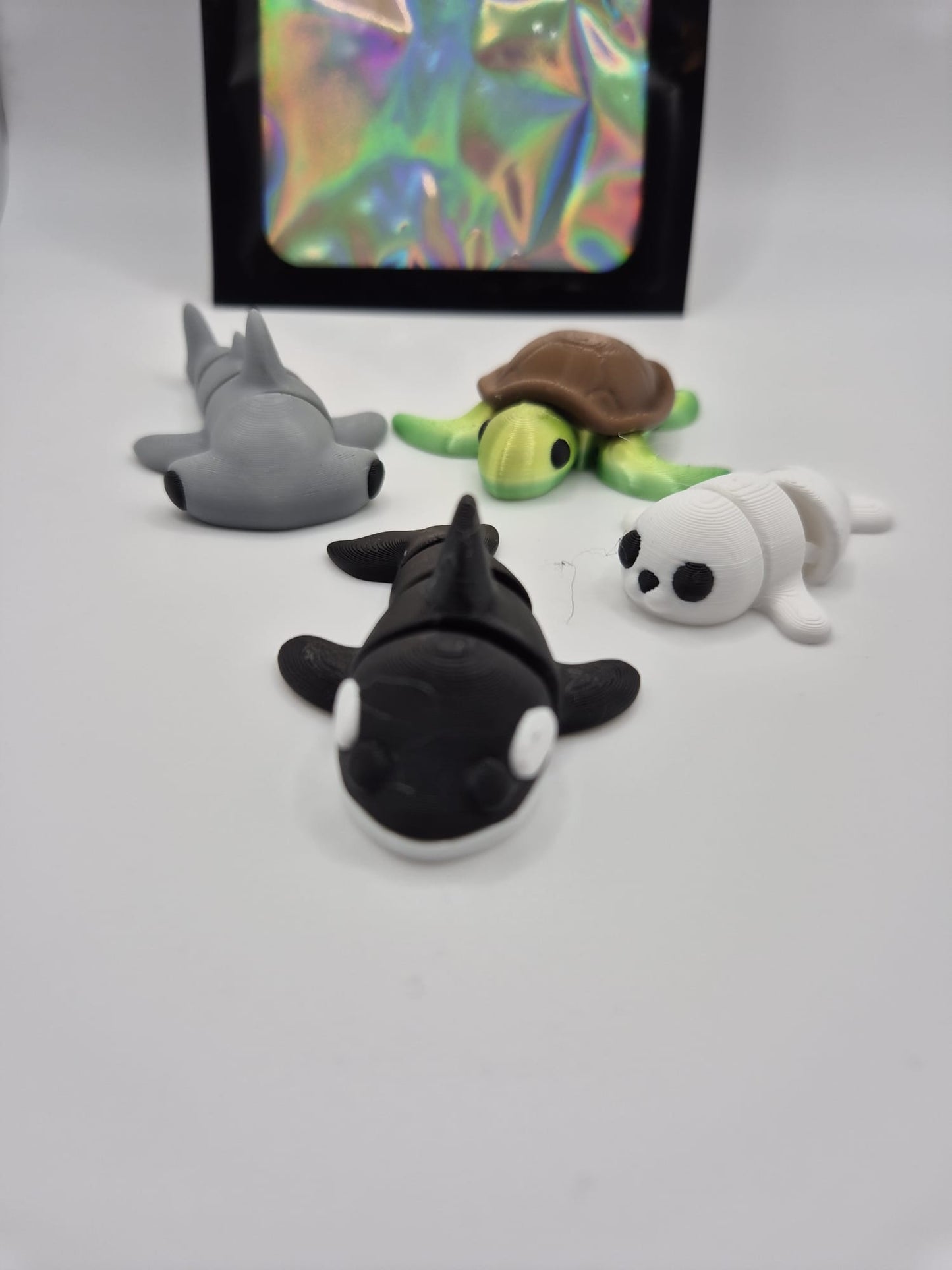 🌊Articulated Sea Creatures 3D Printed Set | Turtle Whale Dolphin Seal UK