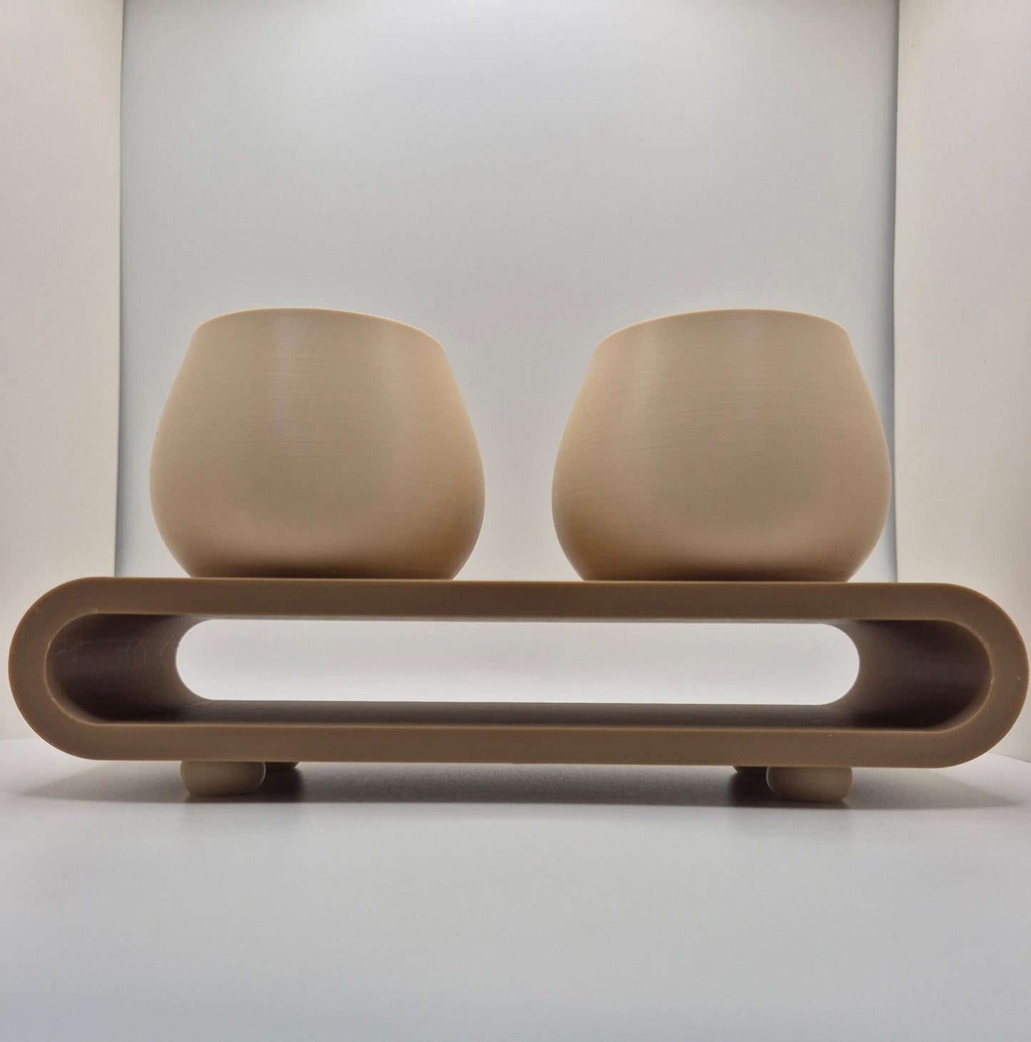 Serenity Duo Planter Set | Minimal Succulent Display