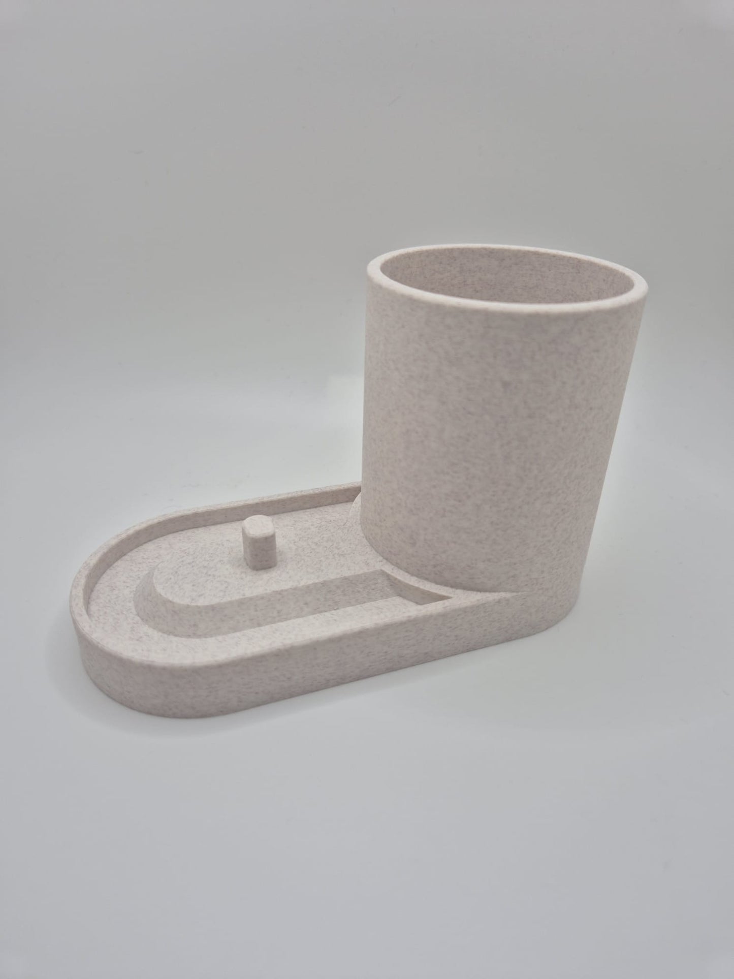 Serenity Toothbrush & Toothpaste Holder | Modern Bathroom Organiser, minimalistic storage