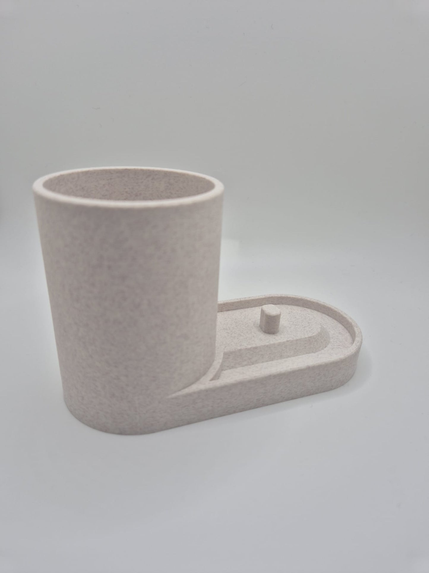 Serenity Toothbrush & Toothpaste Holder | Modern Bathroom Organiser, minimalistic storage