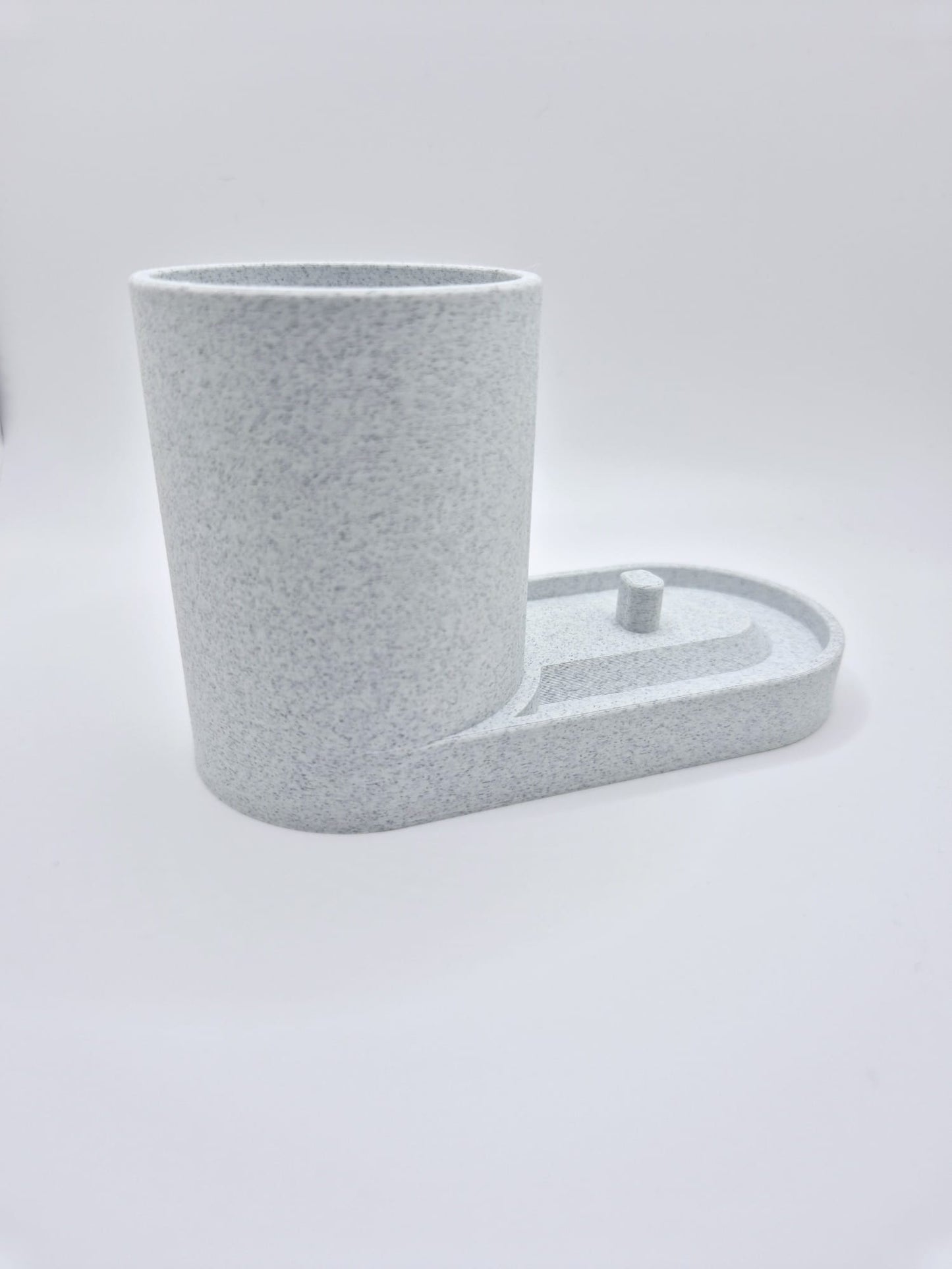 Serenity Toothbrush & Toothpaste Holder | Modern Bathroom Organiser, minimalistic storage