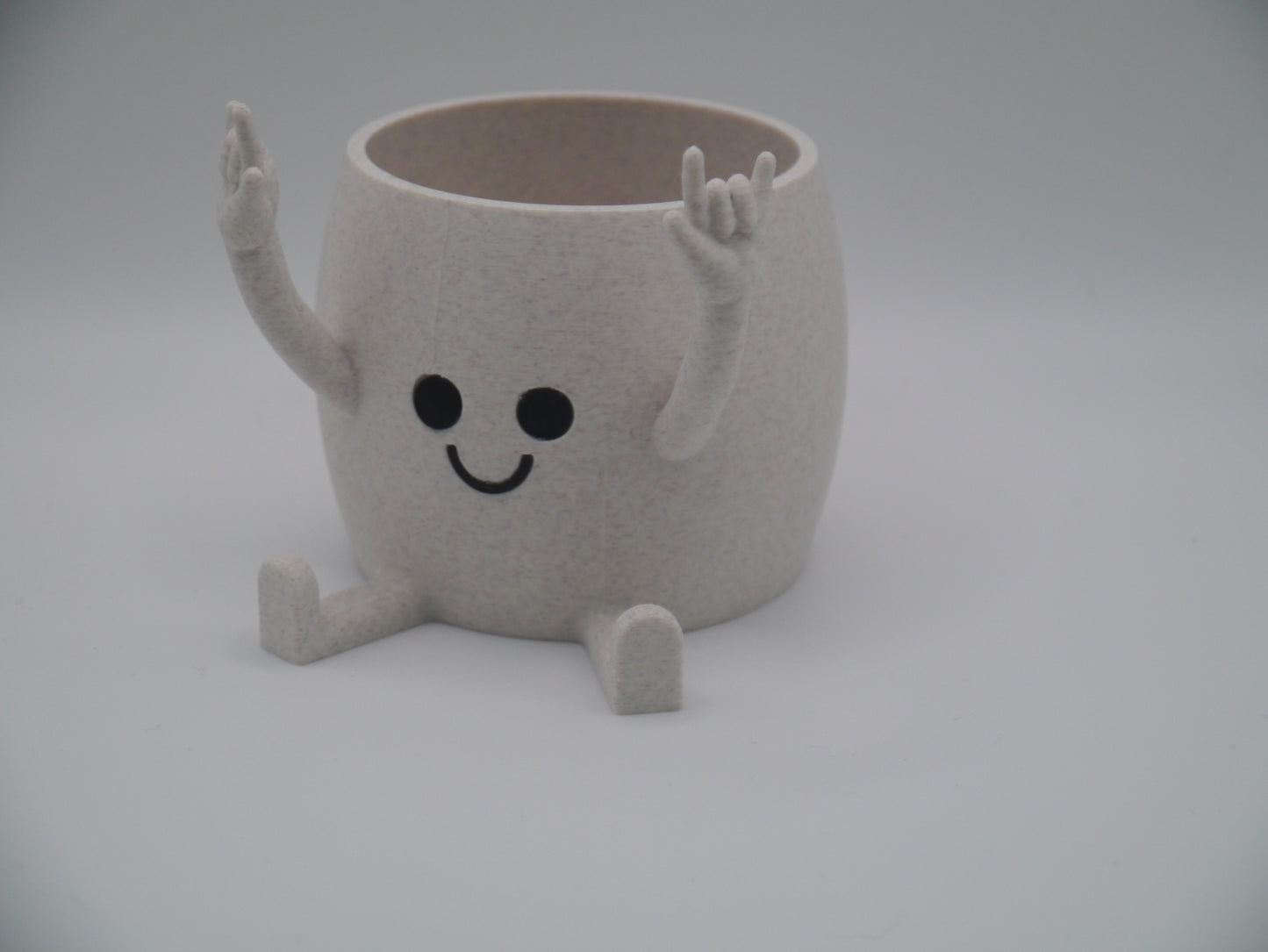 Happy Face "Rock You" plant pot