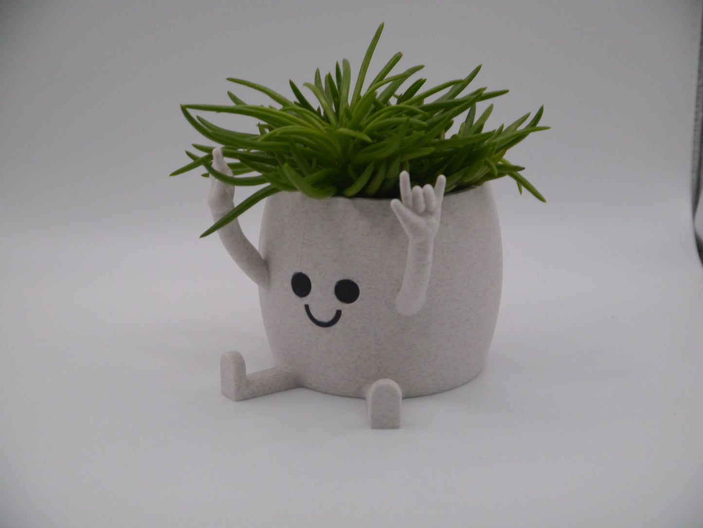 Happy Face "Rock You" plant pot