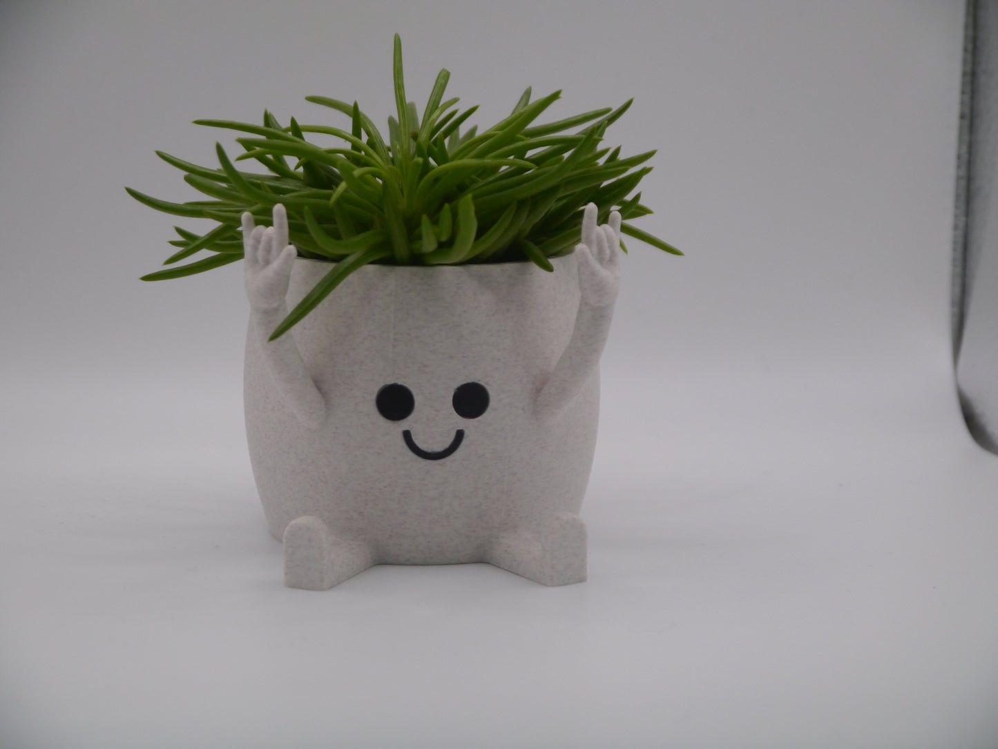 Happy Face "Rock You" plant pot