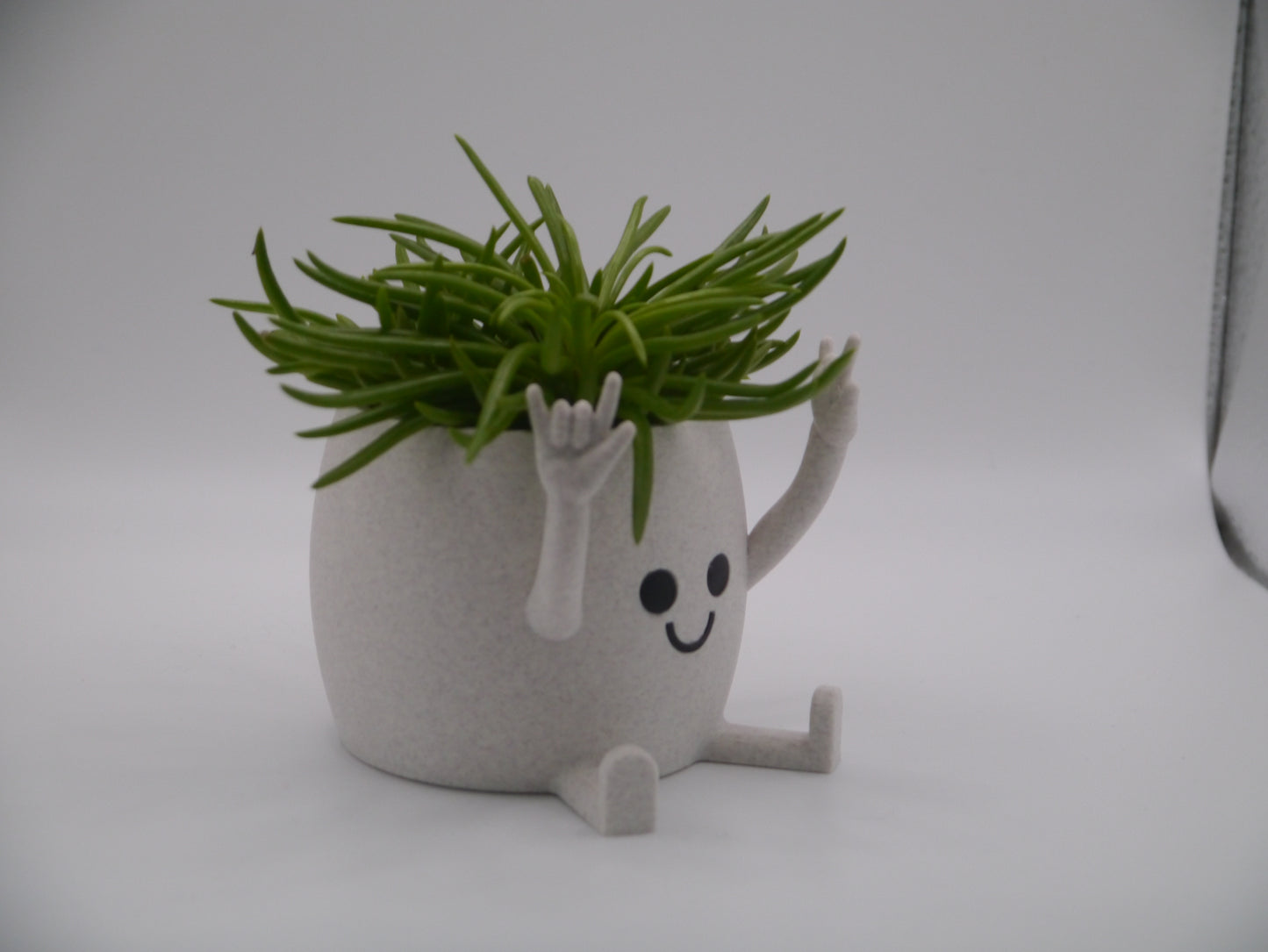 Happy Face "Rock You" plant pot