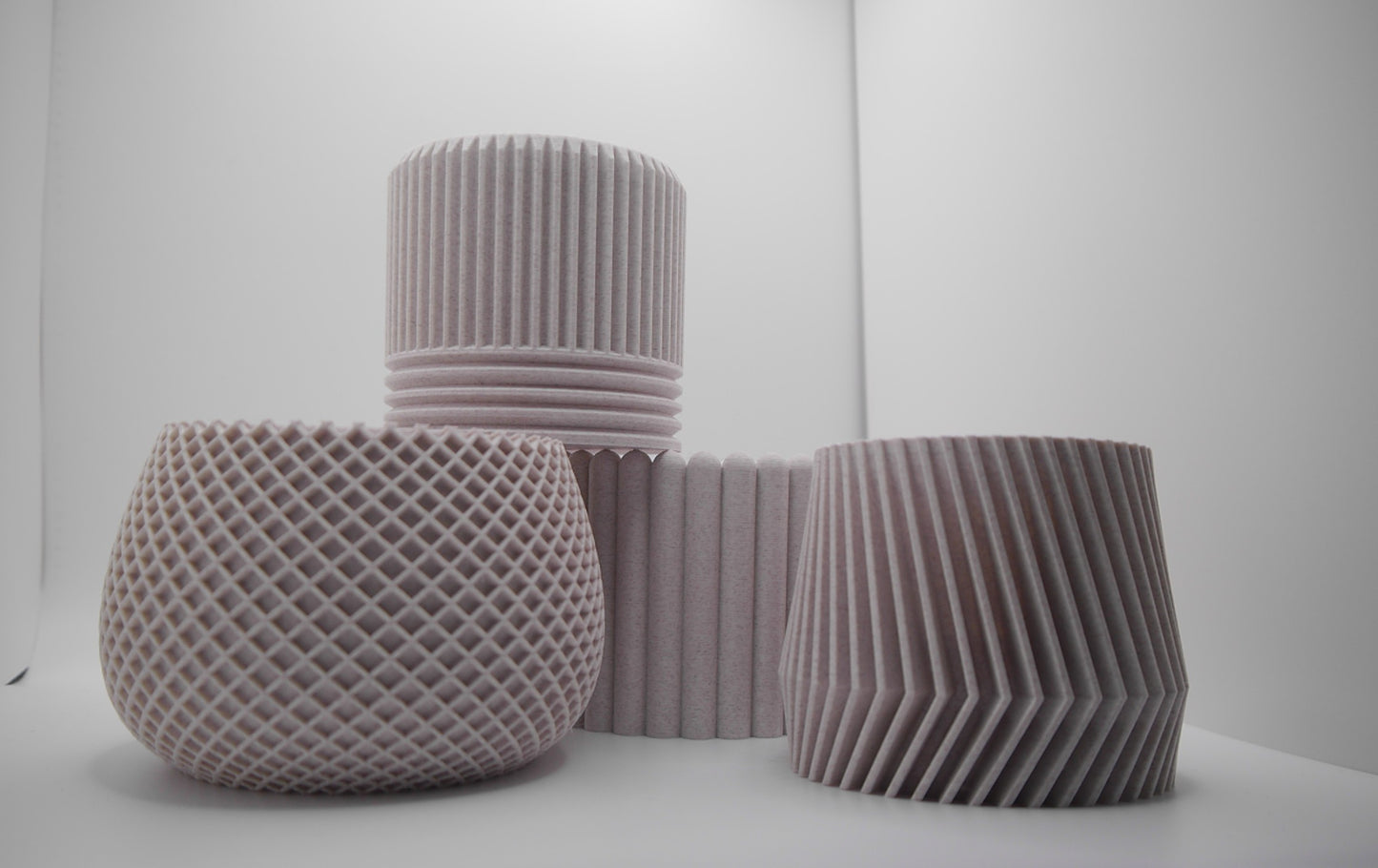 Set of 4 modern indoor plant pots