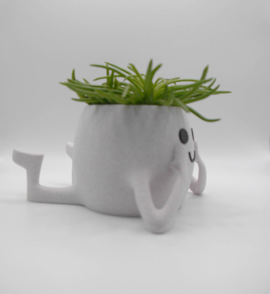 Happy face "relaxing" plant pot