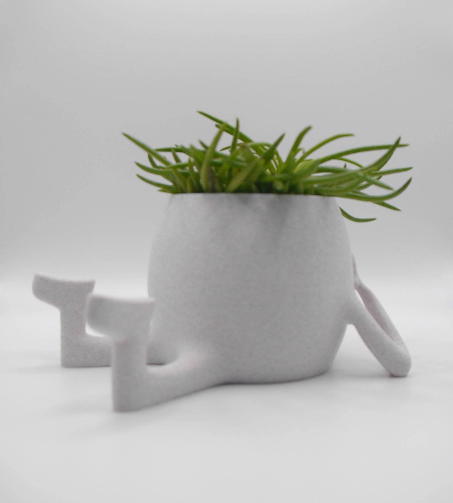 Happy face "relaxing" plant pot